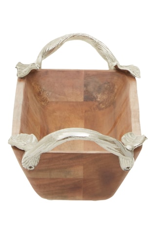 Fuente para servir de madera de acacia­ - 44 x 7 x 14 cm
