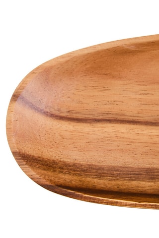 Fuente para servir de madera de acacia - 2,5 x 30 x 12 cm