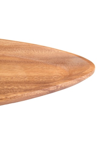 Fuente para servir de madera de acacia - 2,5 x 20 x 14 cm