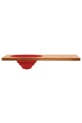 Tabla para cortar de bambú y silicona