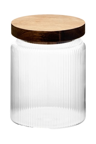 Barattolo salvafreschezza in vetro borosilicato e legno di acacia - 70 cl