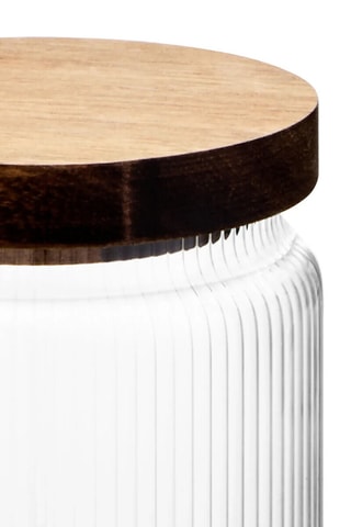 Barattolo salvafreschezza in vetro borosilicato e legno di acacia - 70 cl