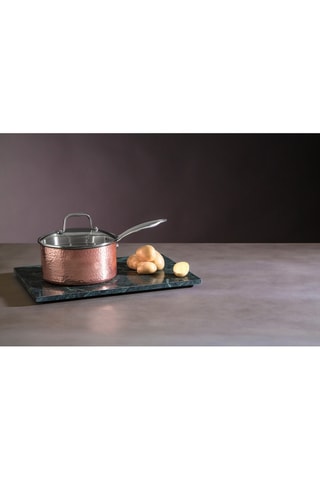 Cazo de acero inoxidable con revestimiento de cobre - 2,2 l
