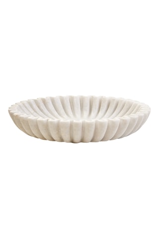 Vaciabolsillos de mármol - 30 cm - Blanco
