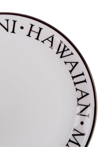4 platos de porcelana para pizza - 23 cm
