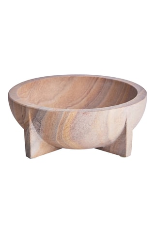Bol de gres con pie - 8 x 20 x 20 cm