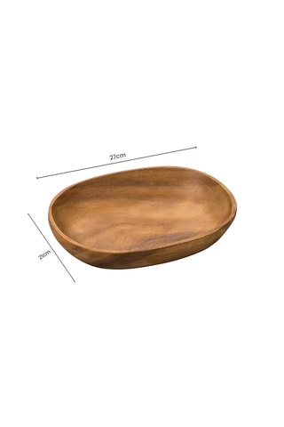 Fuente de acacia - 27 x 21 x 5 cm