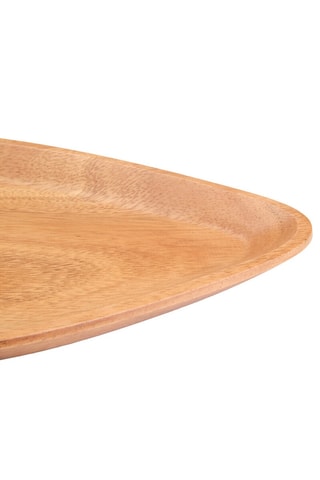 Fuente para servir de madera de acacia - 2,5 x 25,5 x 19 cm