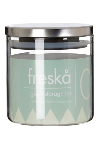 Barattolo salvafreschezza in vetro borosilicato con coperchio in acciaio inossidabile - 55 cl