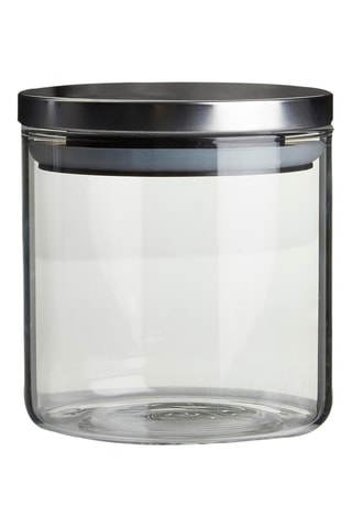 Barattolo salvafreschezza in vetro borosilicato con coperchio in acciaio inossidabile - 55 cl
