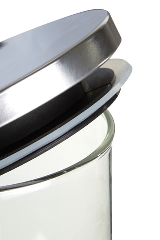Barattolo salvafreschezza in vetro borosilicato con coperchio in acciaio inossidabile - 55 cl