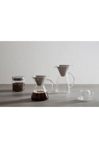 Barattolo salvafreschezza in vetro borosilicato con coperchio in acciaio inossidabile - 55 cl