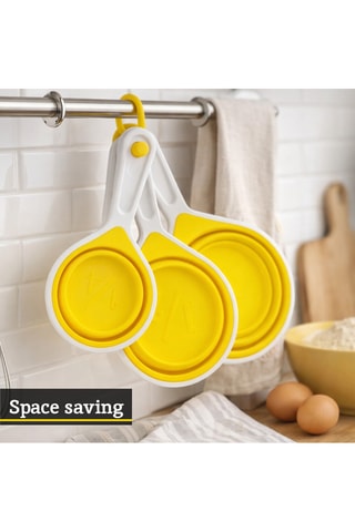 4 tazas medidoras de silicona - 60/80/125/250 cl