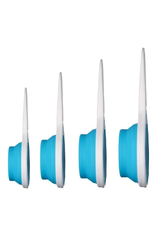 4 tazas medidoras de silicona - 60/80/125/250 cl