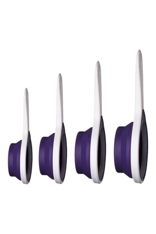 4 tazas medidoras de silicona - 60/80/125/250 cl