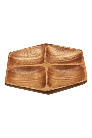 Fuente para servir de madera de acacia­ - 3 x 20 x 20 cm