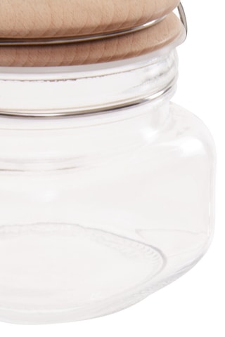 Barattolo salvafreschezza in faggio, silicone e acciaio inossidabile - 50 cl