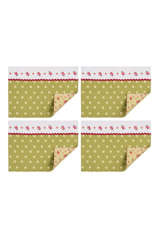 4 manteles individuales - 41 x 1 x 30 cm - Multicolor