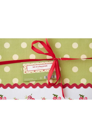 4 manteles individuales - 41 x 1 x 30 cm - Multicolor