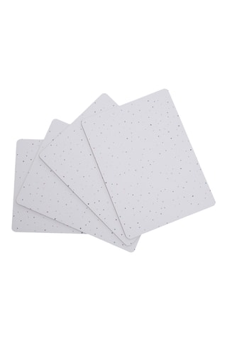4 manteles individuales - 22,5 x 6 x 30 cm - Blanco