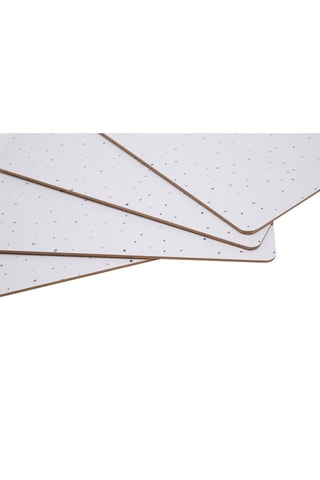 4 manteles individuales - 22,5 x 6 x 30 cm - Blanco