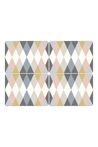 4 manteles individuales - 29 x 2 x 22 cm - Multicolor