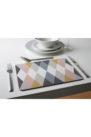 4 manteles individuales - 29 x 2 x 22 cm - Multicolor