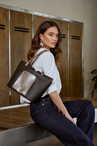 Sac porté épaule et pochette - Noir