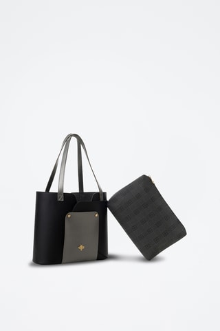 Sac porté épaule et pochette - Noir