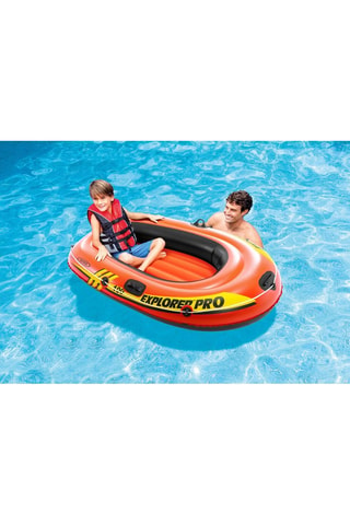 Bateau gonflable - Orange - Dès 6 ans - Jusqu'à 80 kg