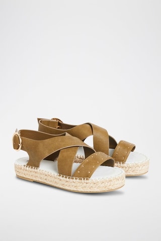 Sandali platform - Kaki