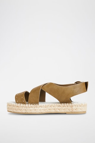 Sandali platform - Kaki