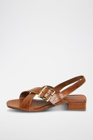 Sandali in pelle - Cammello