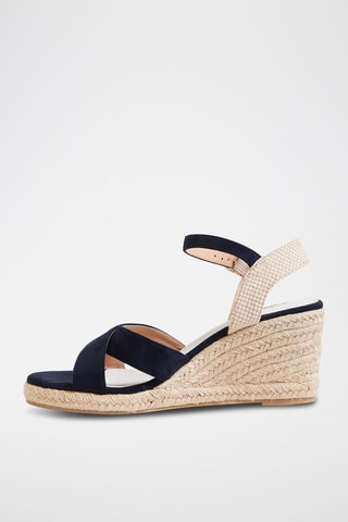 Sandali con zeppa - Navy