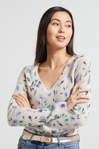 Maglia in lana e alpaca - Ecrù