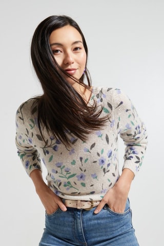 Maglia in lana e alpaca - Ecrù