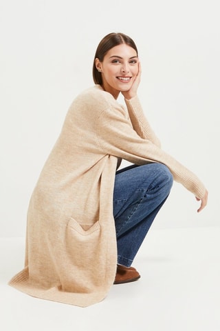 Cardigan lungo - Beige