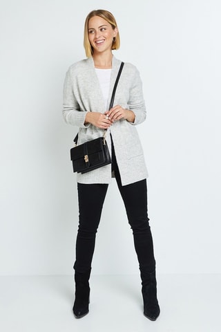 Cardigan - Grigio chiaro melange