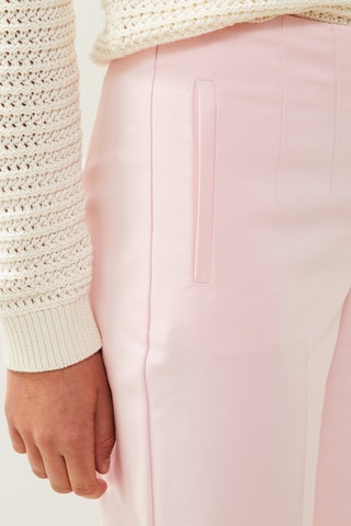 Pantaloni cigarette a vita alta - Rosa chiaro