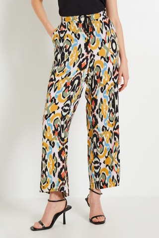 Pantaloni a vita alta - Beige