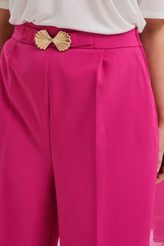 Pantaloni a vita alta - Rosa