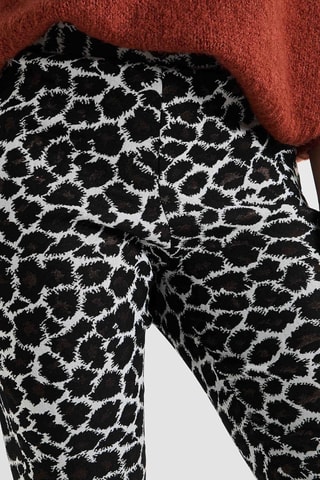 Pantaloni flare a vita alta - Nero