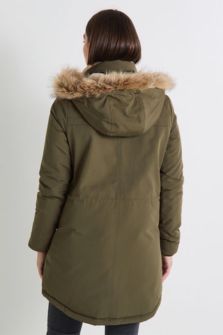 Parka con cappuccio - Kaki
