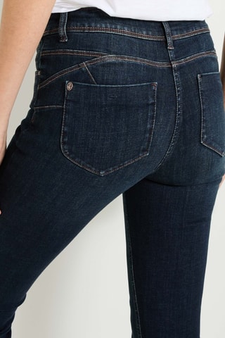 Jeans slim push-up a vita alta - Navy
