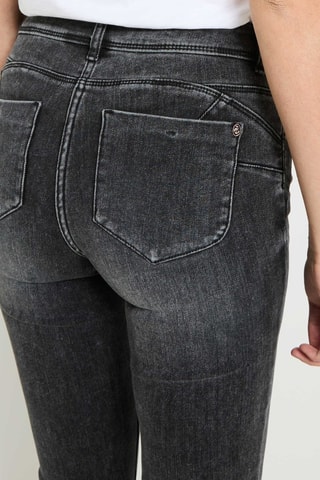 Jeans slim push-up a vita alta - Grigio scuro