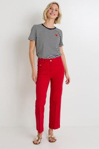 Jeans bootcut - Rosso