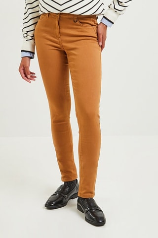 Jeans slim push-up - Cammello