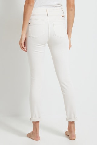 Jeans a vita alta - Ecrù