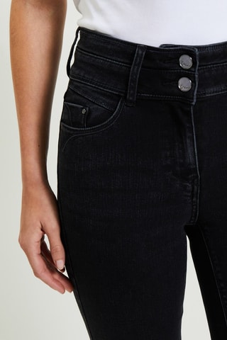 Jeans a vita alta - Nero