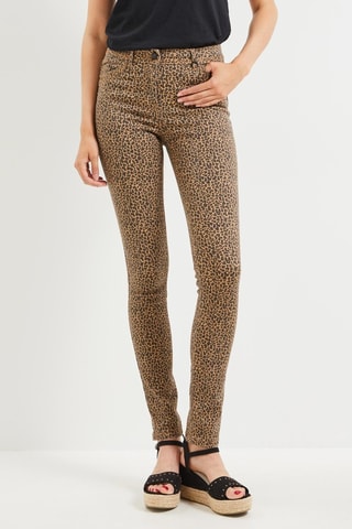 Jeans slim push-up - Marrone e nero